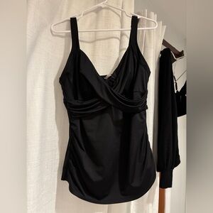 Lands' End Wrap Front Tankini top